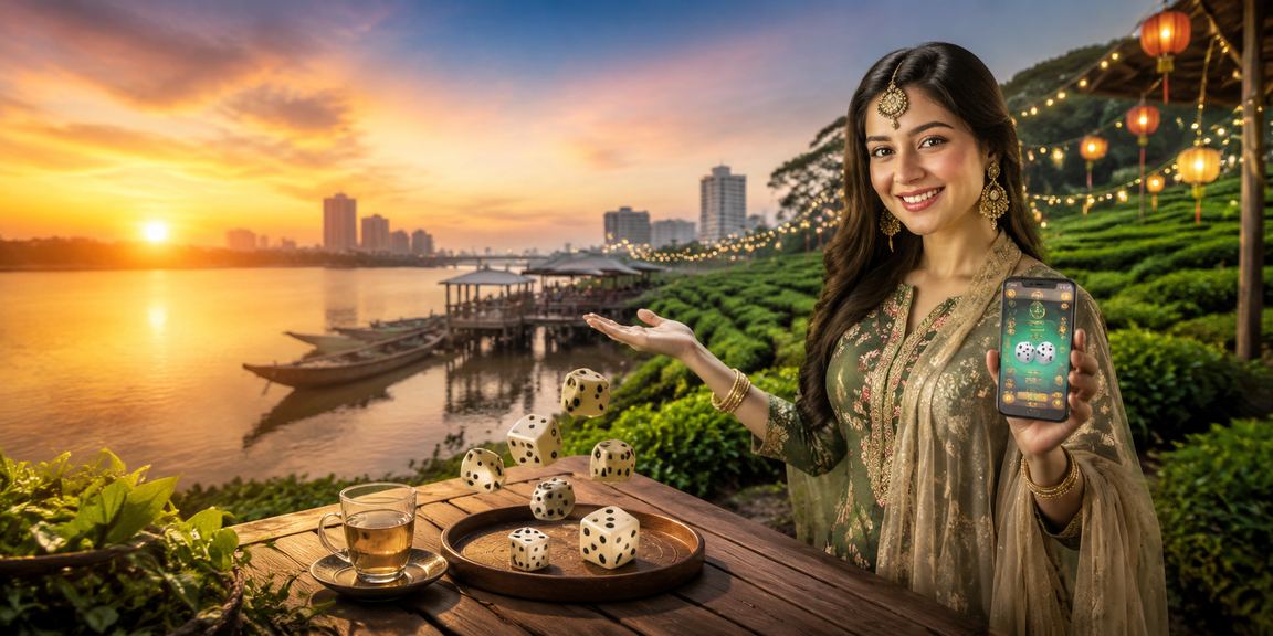 রংপুরে ঈদ উৎসবে ডাইস গেমের অডস বিশ্লেষণ করছেন খেলোয়াড়